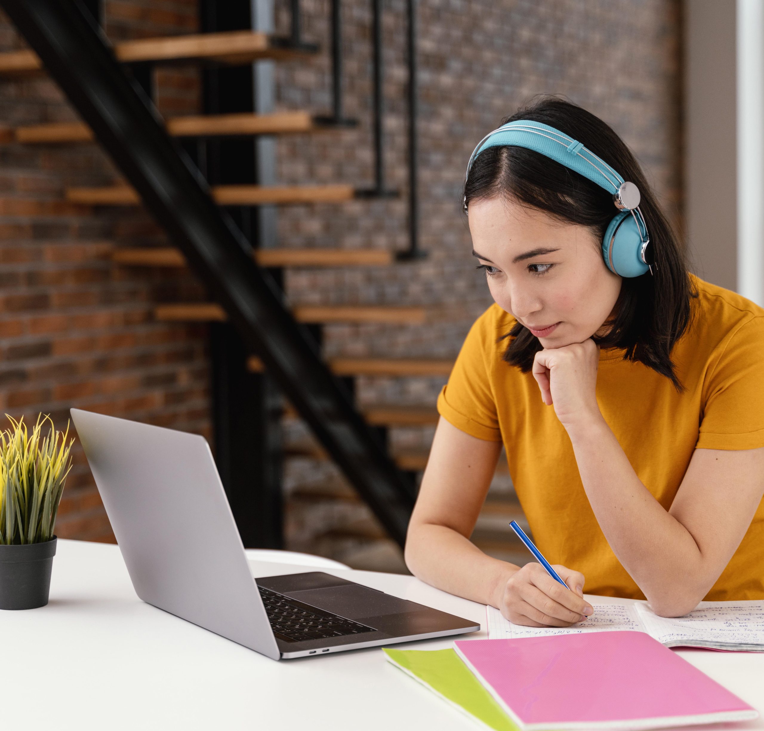 young-woman-attending-online-class